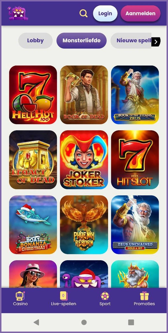 onsterliefde online slots spelen bij SlotMonster – spannende casinospellen voor iedereen